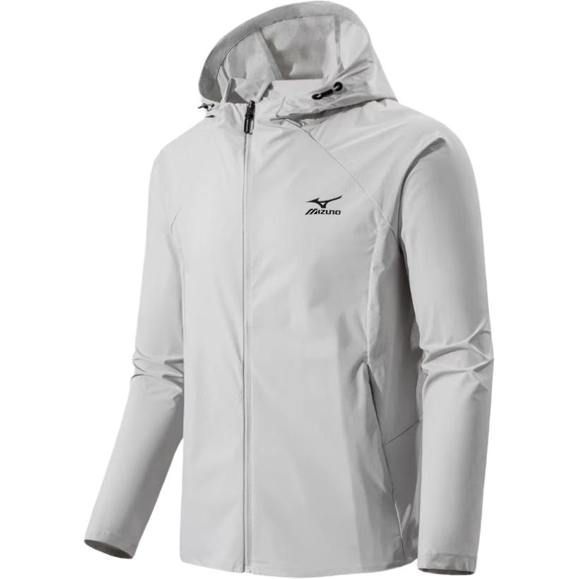 

Mizuno Мужская дышащая быстросохнущая одежда с защитой от солнца, Light Gray