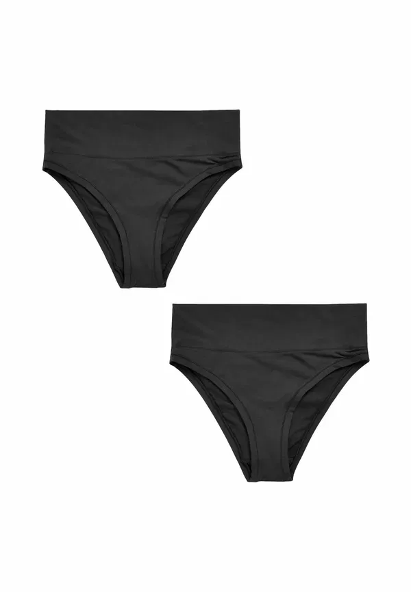 Трусы из модала и эластана, High rise high leg fit - Ultimate Comfort Knickers 2pack, Next, черный
