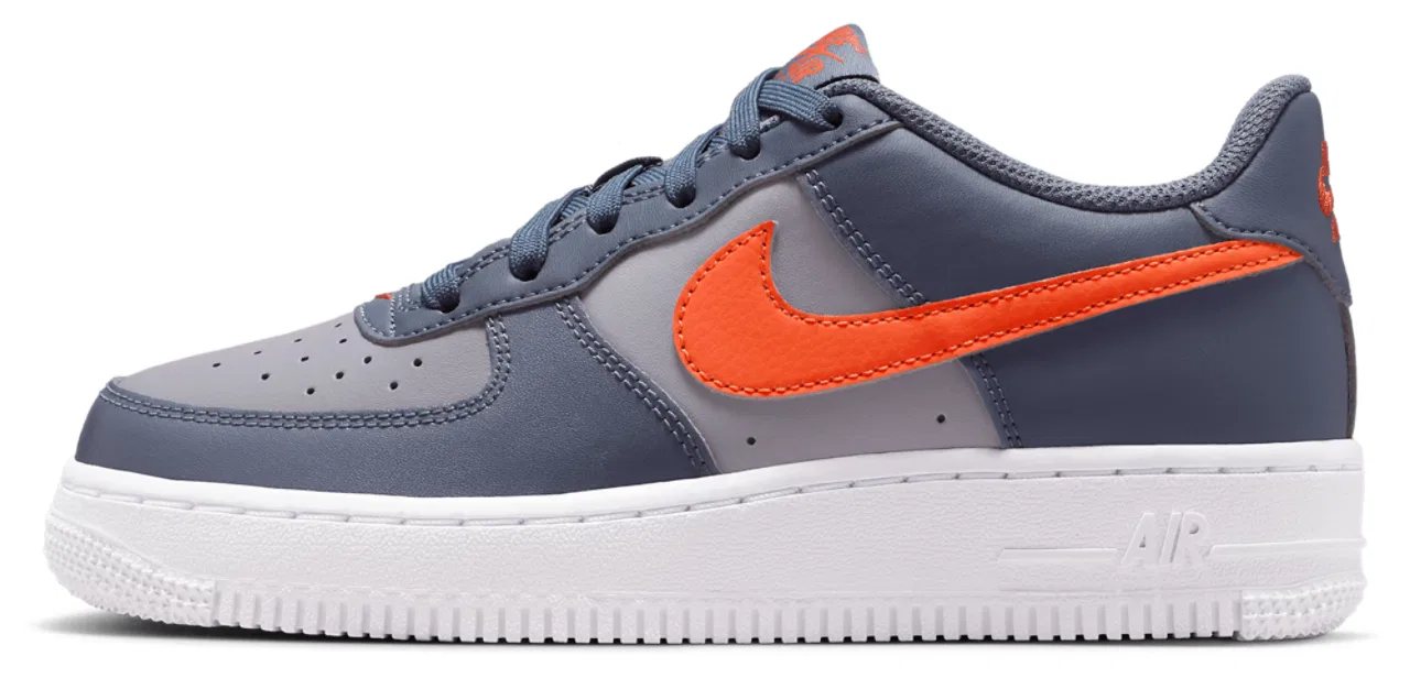 Кроссовки для мальчиков Air Force 1 Low Nike, цвет Cement Grey/Team Orange/Lt Carbon — фото 2