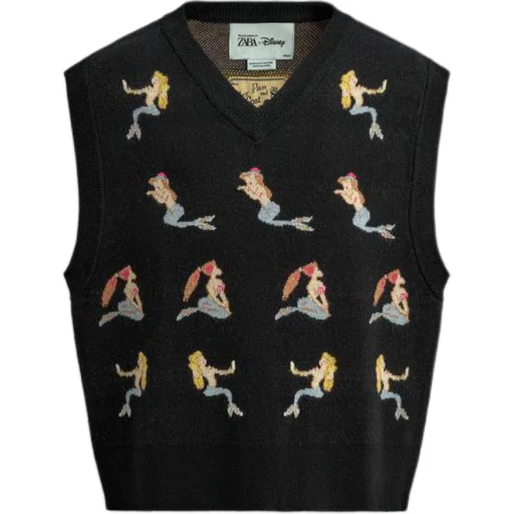 Мужской топ без рукавов DISHINI,LIANMINGKUAN ZARA, Black
