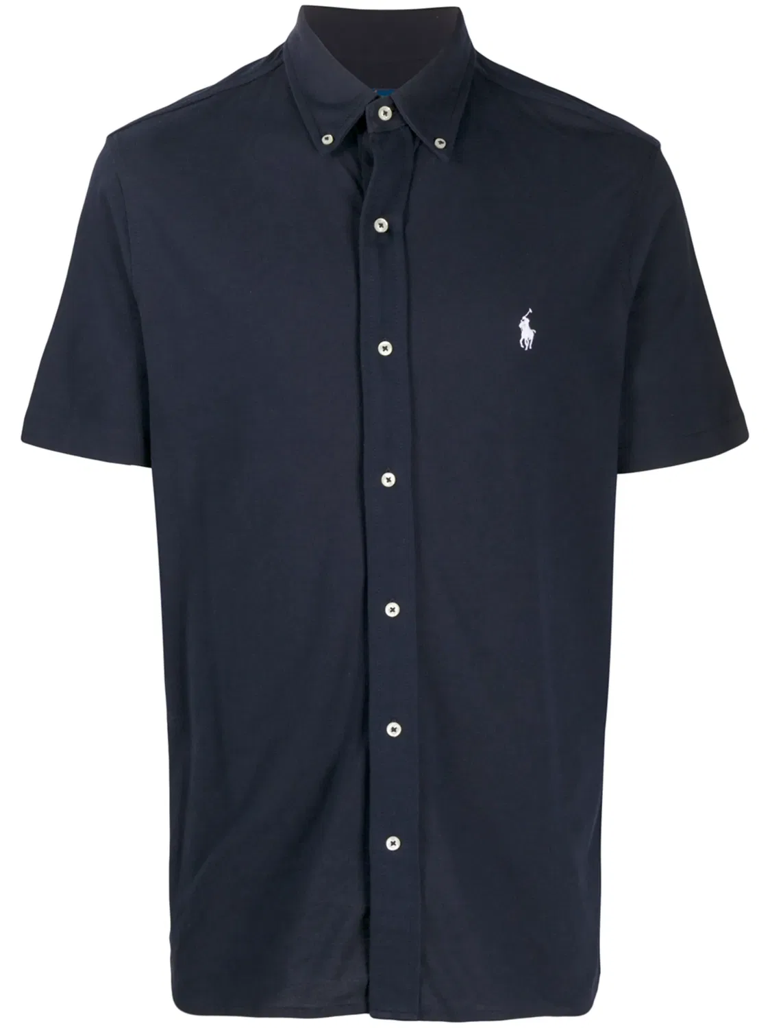 Поло с пуговицами Polo Ralph Lauren, темно-синий
