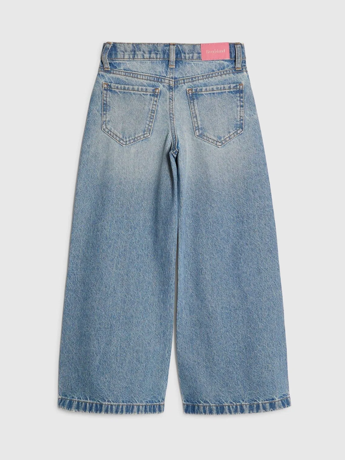 Джинсы свободные River Island, голубые — фото 2