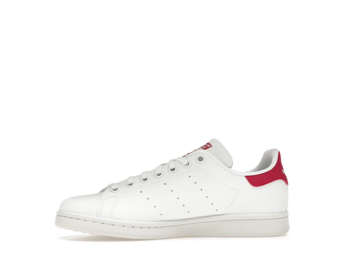 Детские кроссовки Lifestyle с перфорированным верхом Adidas Stan Smith, Cloud White Cloud White Bold Pink — фото 3