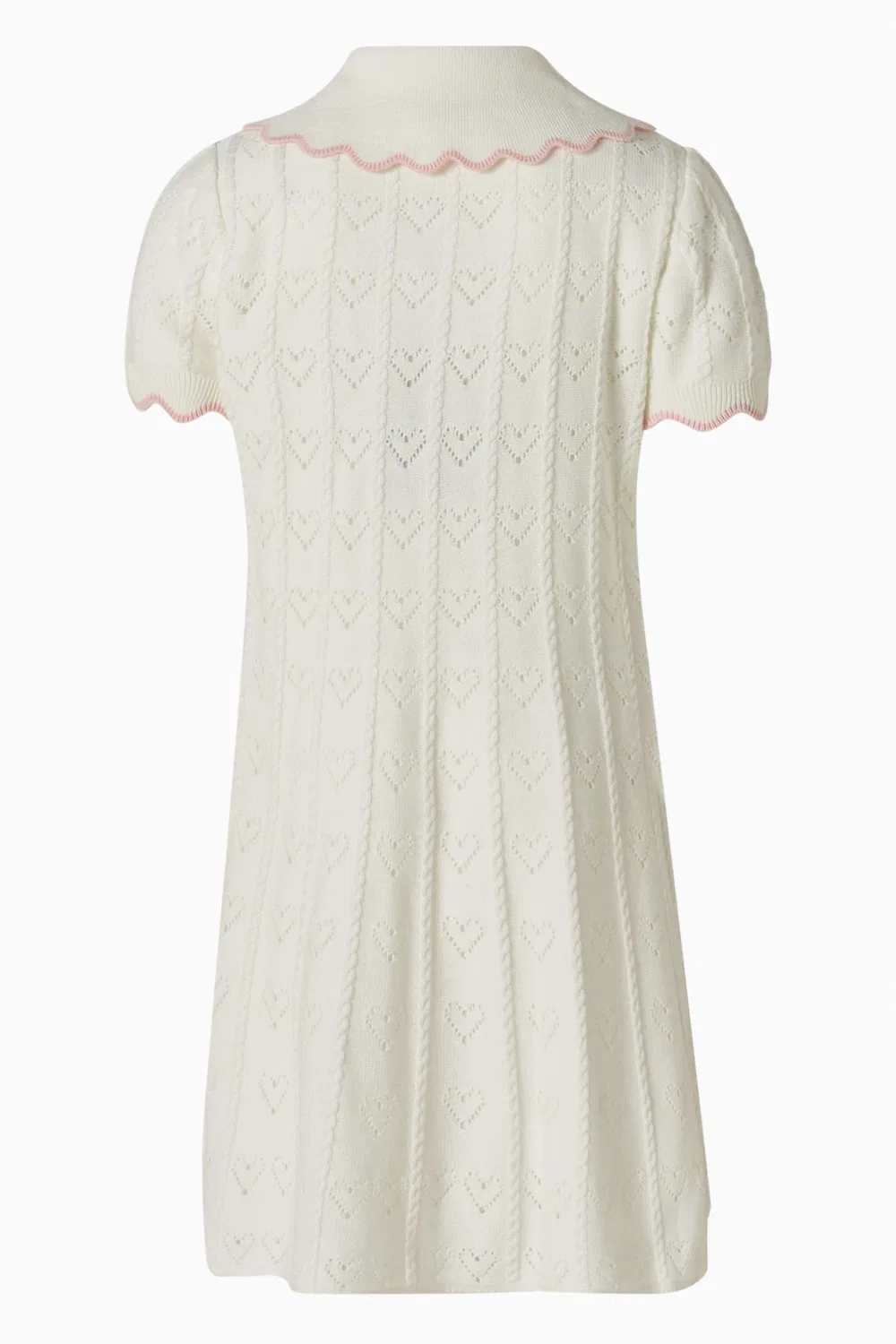 Платье с принтом в виде сердец Heart Knit Dress Self Portrait — фото 2