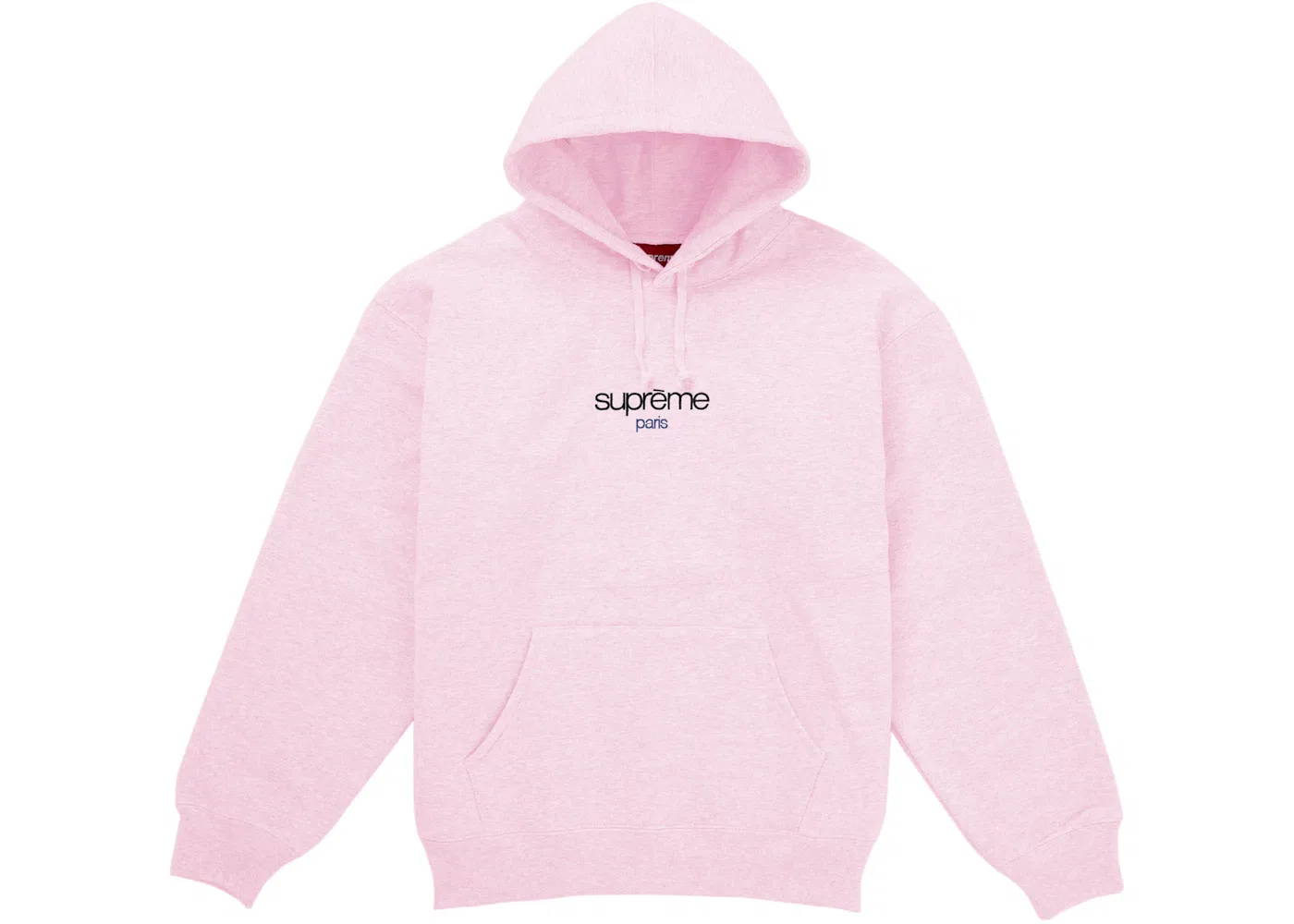 Мужская худи с логотипом Supreme Light Pink
