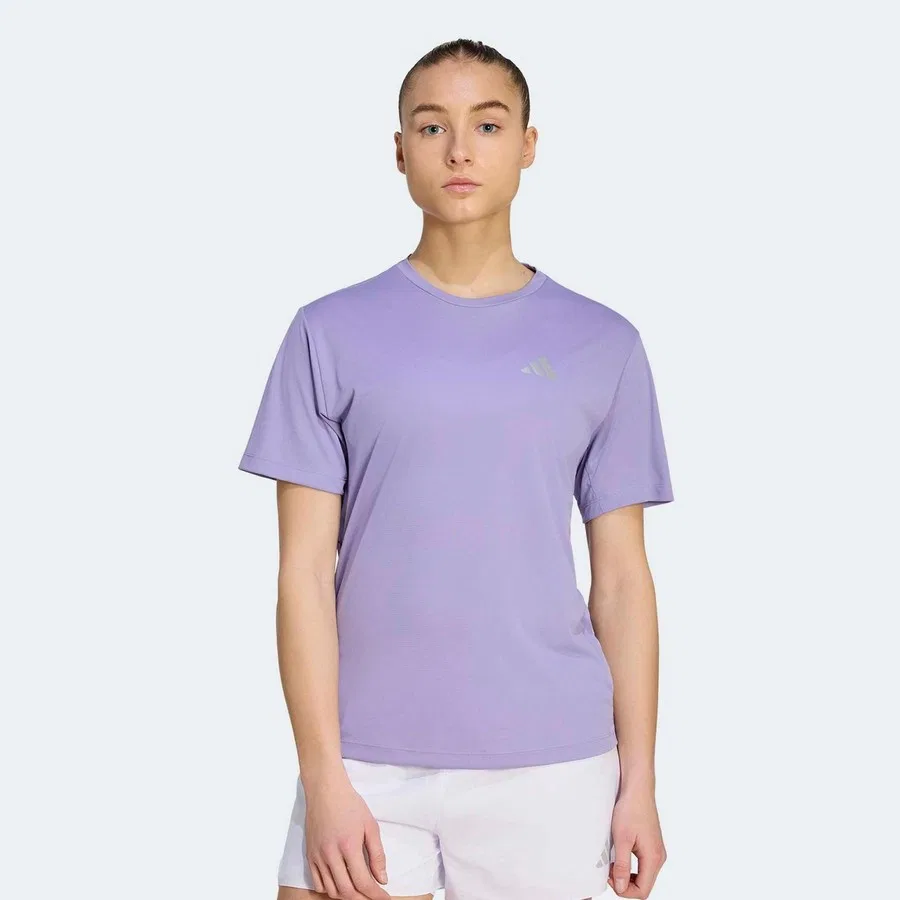 Футболка спортивная с принтом adidas ADI365 Running Essentials, Фиолетовый
