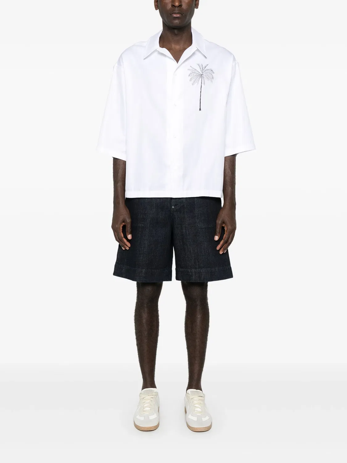 Jacquemus Джинсовые шорты синего цвета — фото 3