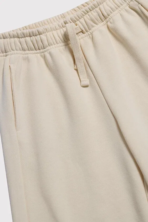 Детские спортивные штаны для девочек широкие с карманами Unrivaled Wide Leg Jogger Babokah, Cream — фото 3