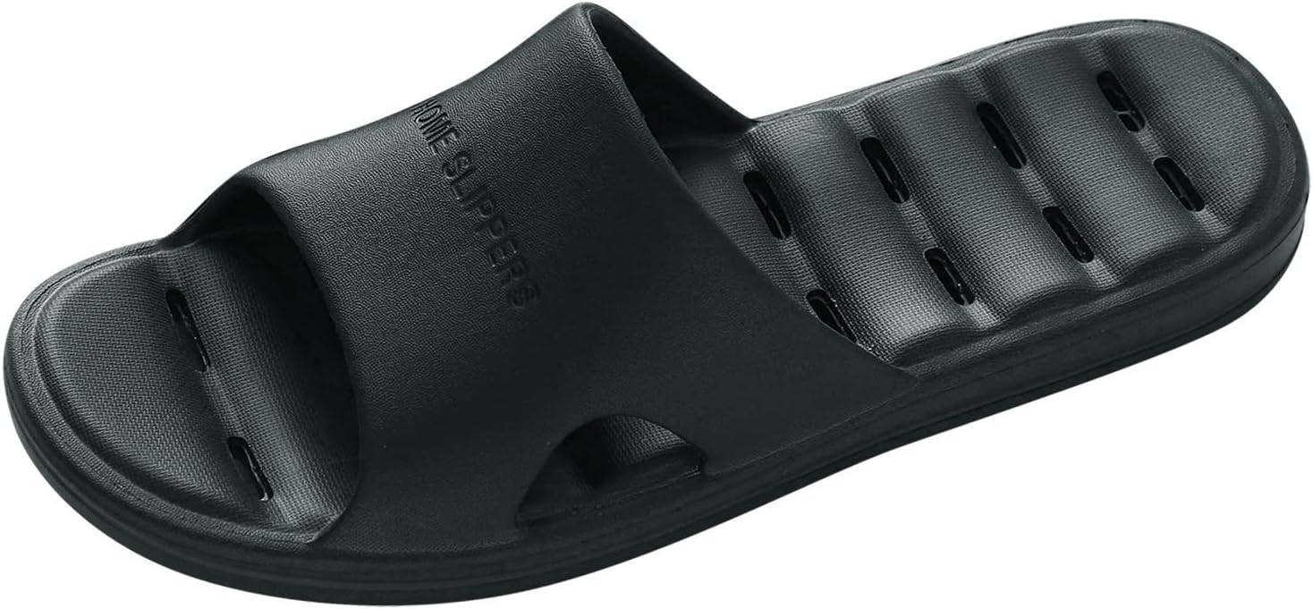 

Мужские тапочки на все сезоны, плоские, нескользящие, легкие, для дома и ванной, водонепроницаемые, мокасины с принтом Generic, черный