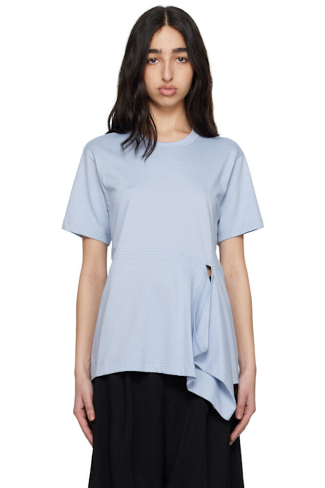 

Синяя футболка с открытыми петлями Comme des Garçons Shirt