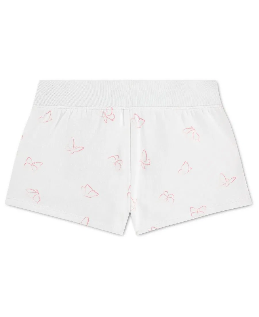 Шорты детские из флиса с принтом Abercrombie Kids, Flutter White — фото 2