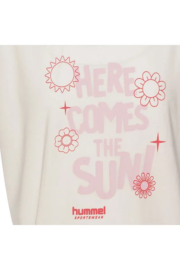 Детская футболка для девочек с принтом Angel Child Short Sleeve Tee Hummel, White — фото 4