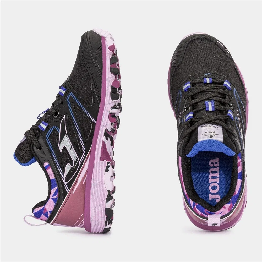 Детские кроссовки для девочек водонепроницаемые Vora Jr 2431, Black Pink Joma — фото 4