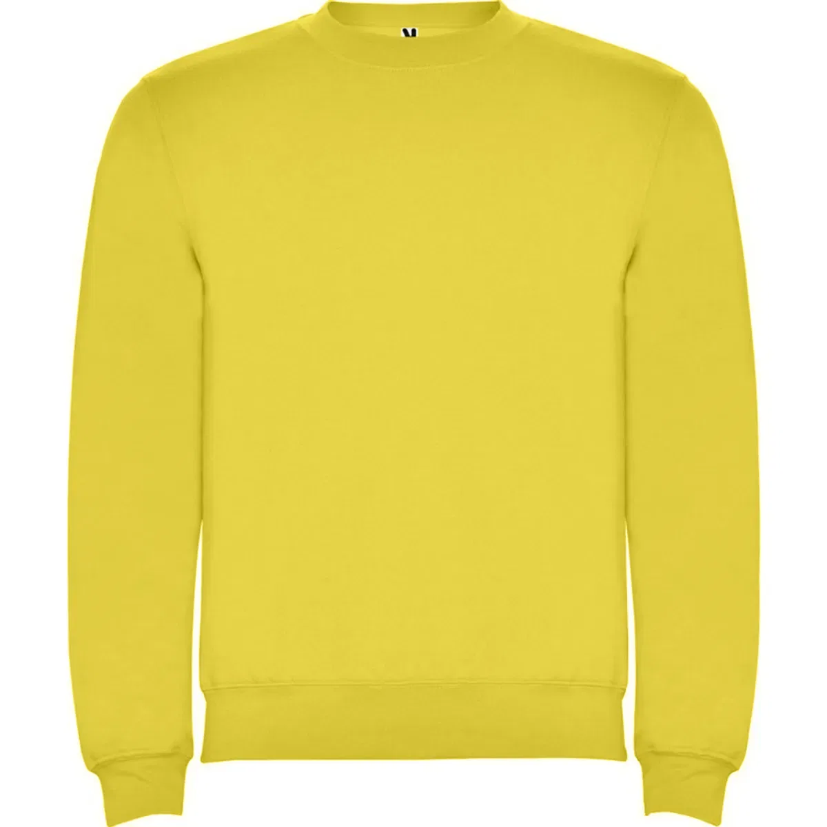 Классический свитшот с круглым вырезом Roly, Yellow