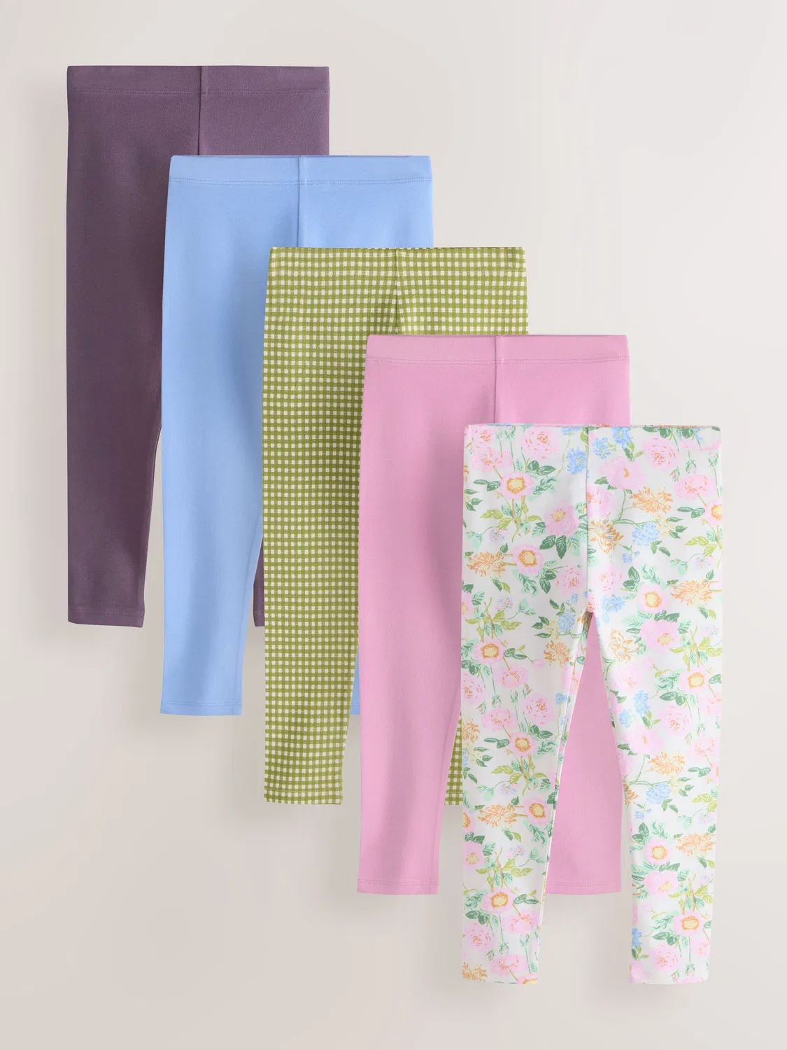 Леггинсы 5 шт, хлопок, Pink/Floral Next