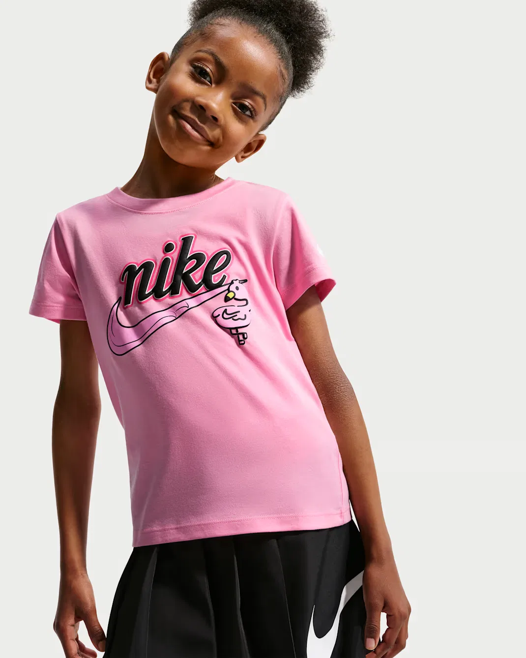 Детская футболка Connected Nike, Pink Rise — фото 3