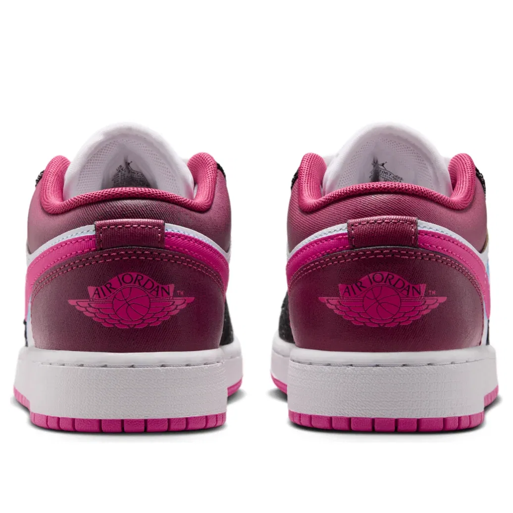 Детские кроссовки с синтетическим верхом Air Jordan 1 Low SE 'Off Noir Desert Pink' Jordan, Off Noir Desert Pink — фото 3