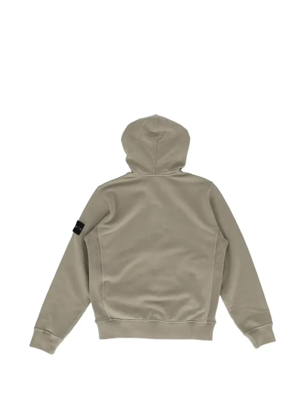 Худи на молнии с нашивкой-компасом Stone Island Junior, серый — фото 2