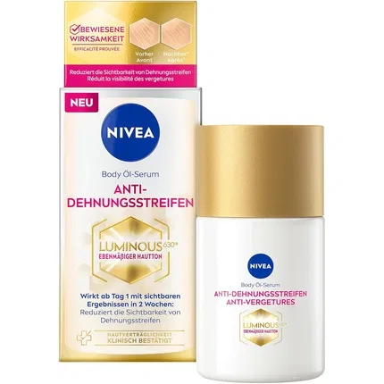 Масло-сыворотка для тела против растяжек Nivea Luminous630