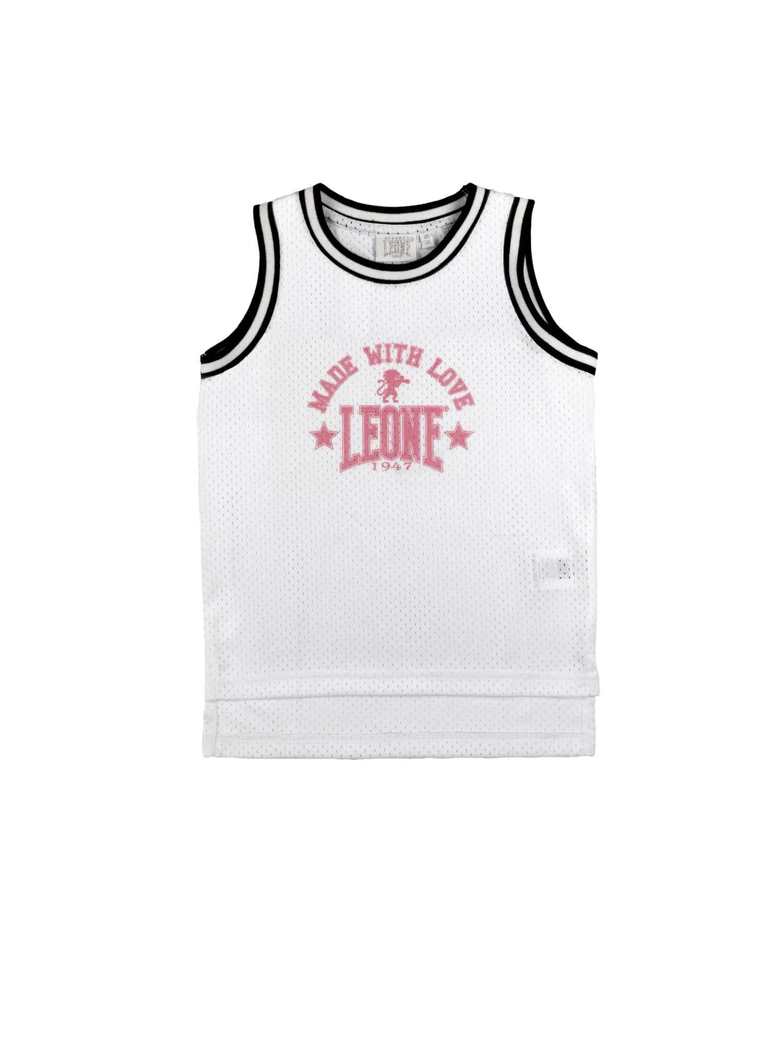 Детский топ для девочек из футера Leone 1947 Apparel, Weiss