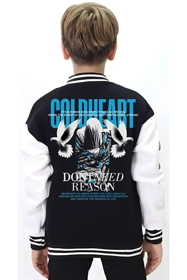 Детская куртка для девочек с принтом Coldheart Edizen, Black — фото 3