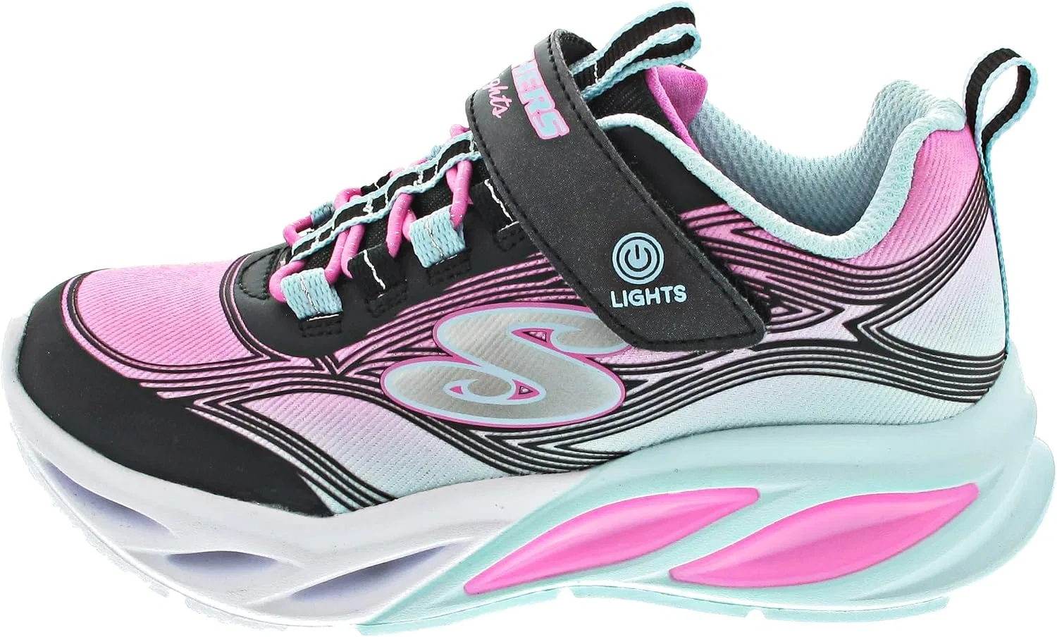 Детские кроссовки для девочек Cosmic Glow Skechers, Black/Multi