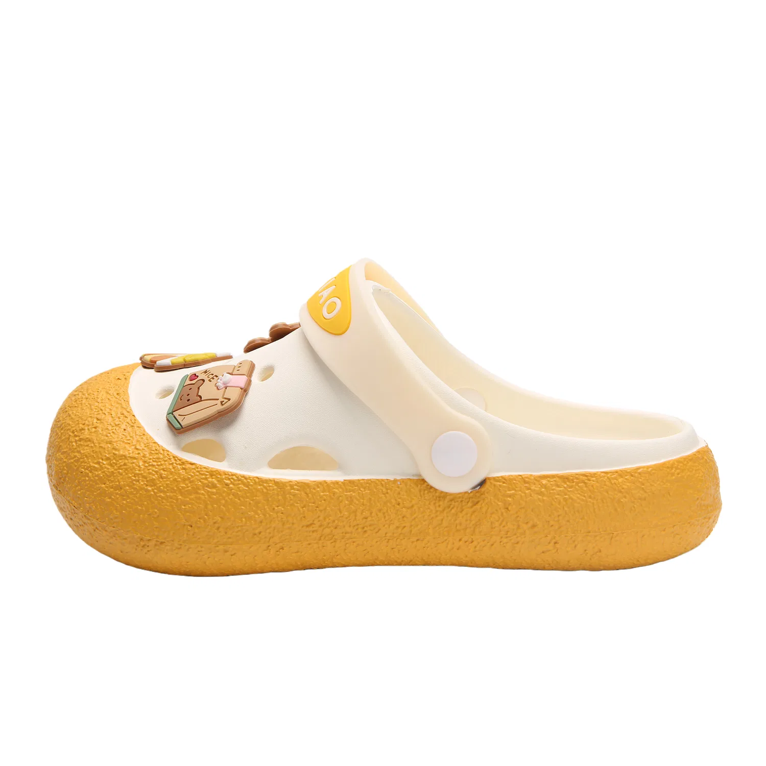 Детские домашние тапочки-сандалии с тонкими ремешками Unisex XIXITIAO, White Green — фото 3
