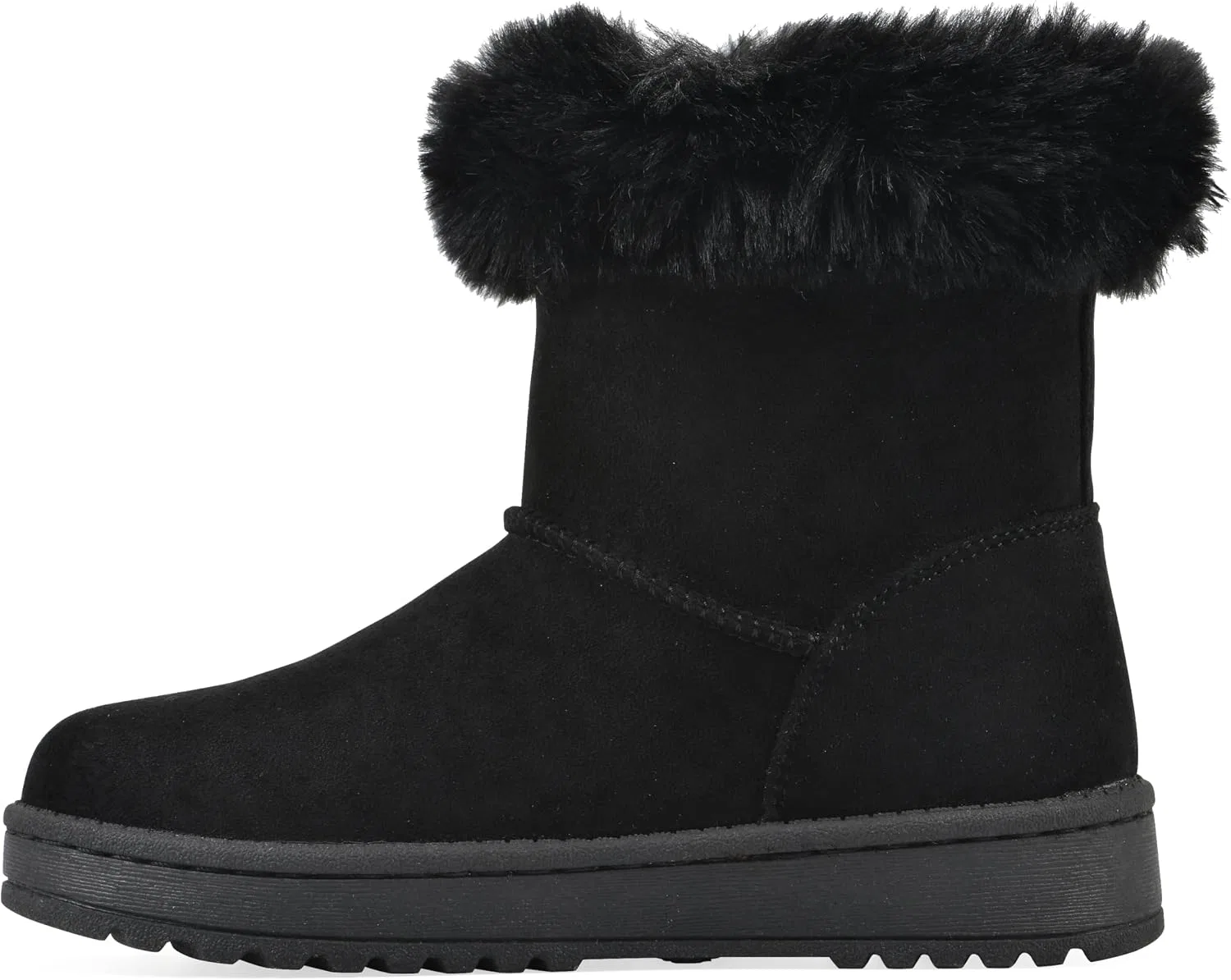 Детские ботинки для девочек с искусственным мехом Incher WHITE MOUNTAIN, Black/Fabric — фото 4