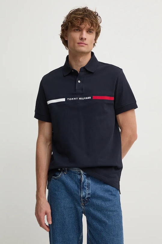

Поло Tommy Hilfiger, темно-синий