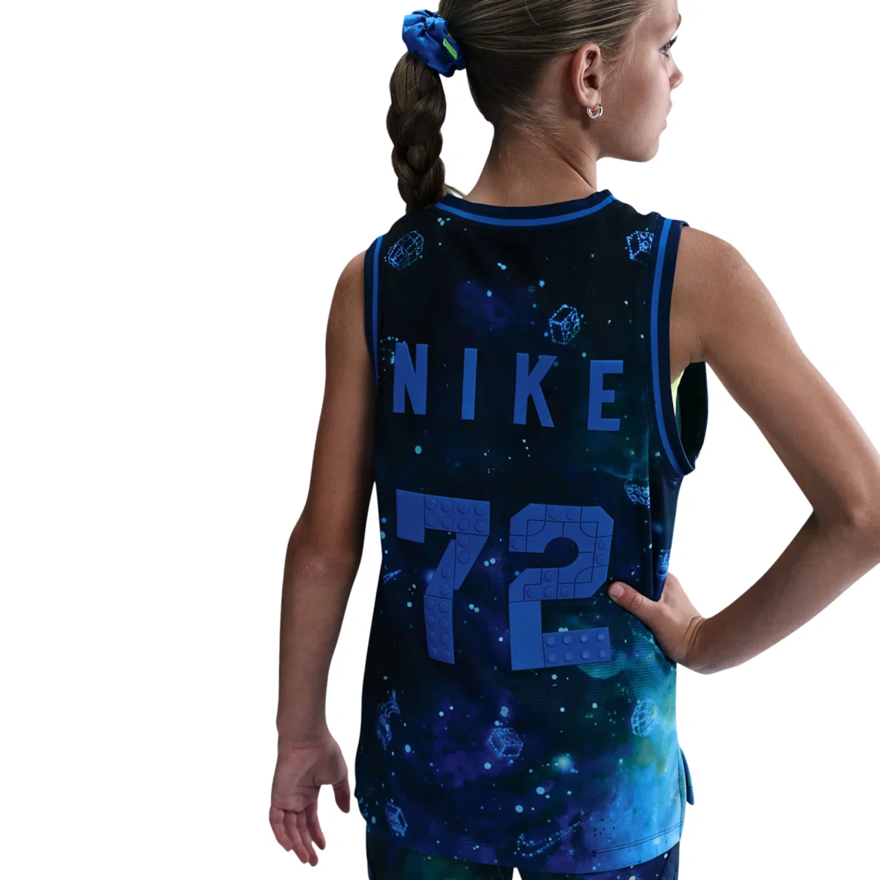 Маечка для мальчиков Dri-FIT COB Jersey Tank Nike, цвет Brave Blue/Cobalt Blaze — фото 2