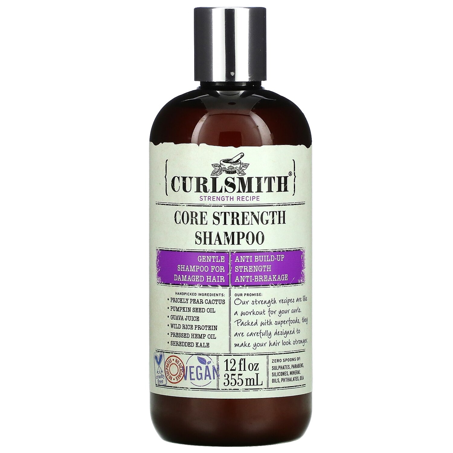 

Шампунь Curlsmith Core Strength для поврежденных волос, 355 мл