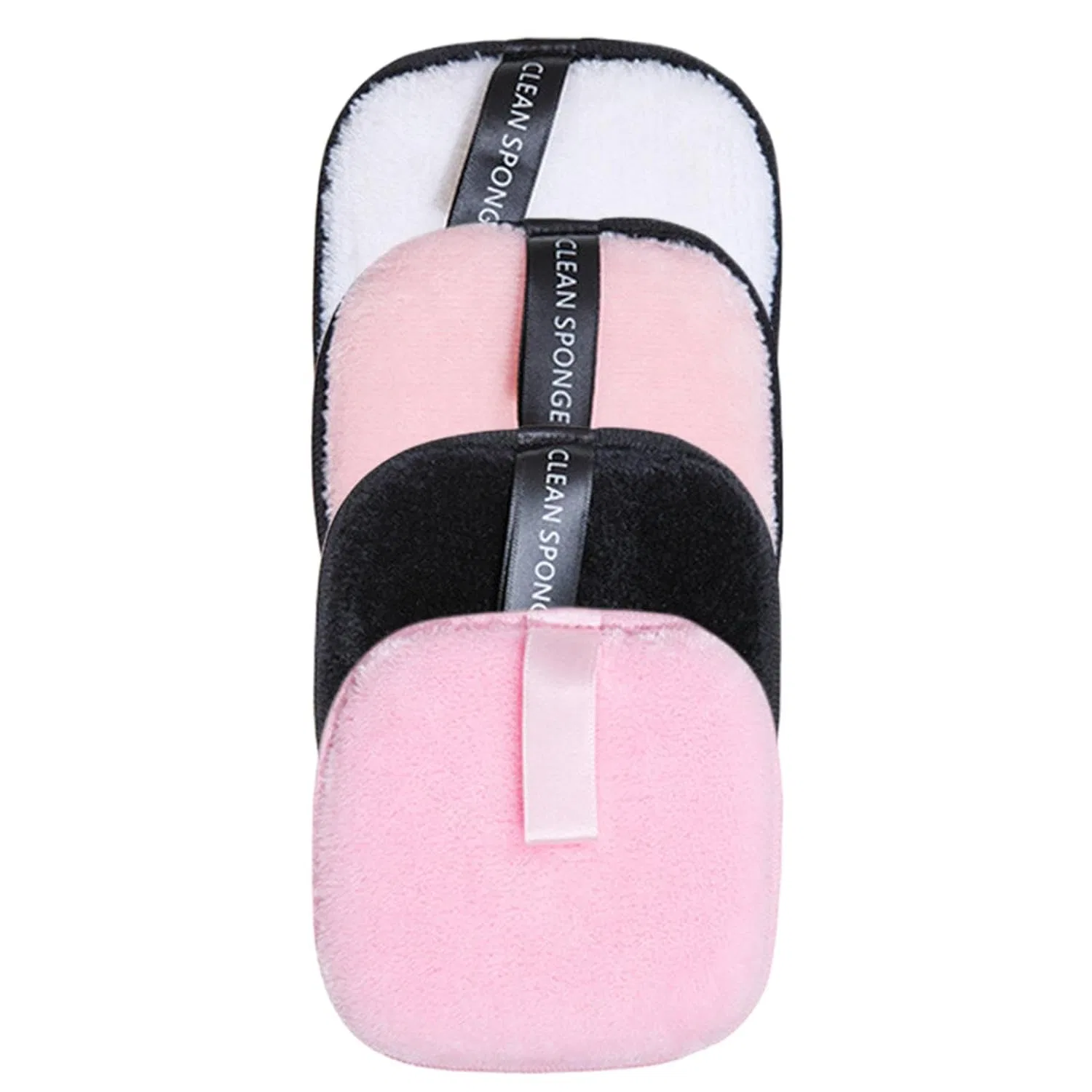 Многоразовые ватные диски для снятия макияжа, Polyester-Flanell + Schwamm, 10.3 x 10.2 x 1.3 см, мультиколор Genérico