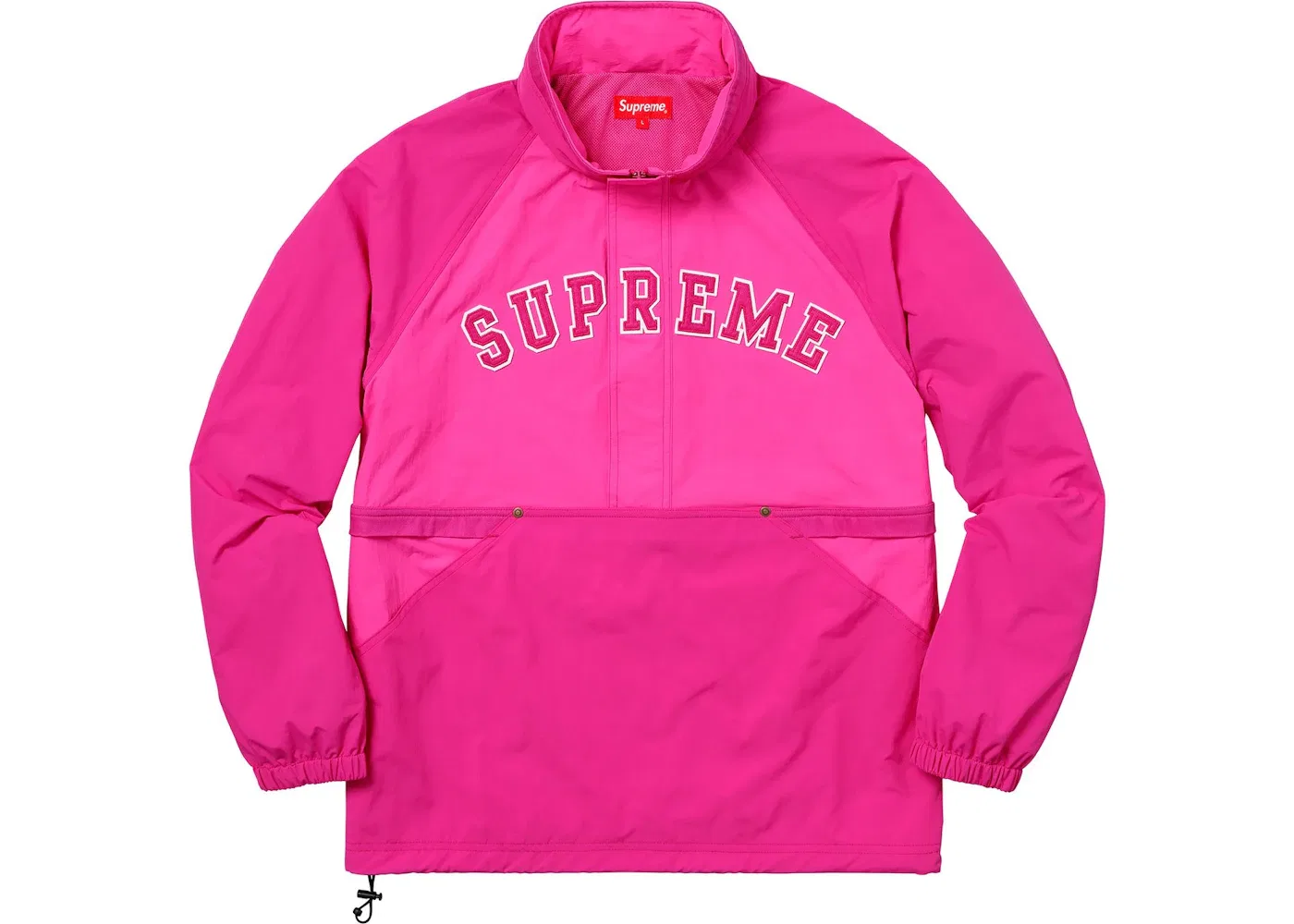 Мужской анорак с принтом Supreme Court Half Zip Pullover, пурпурный — фото 2