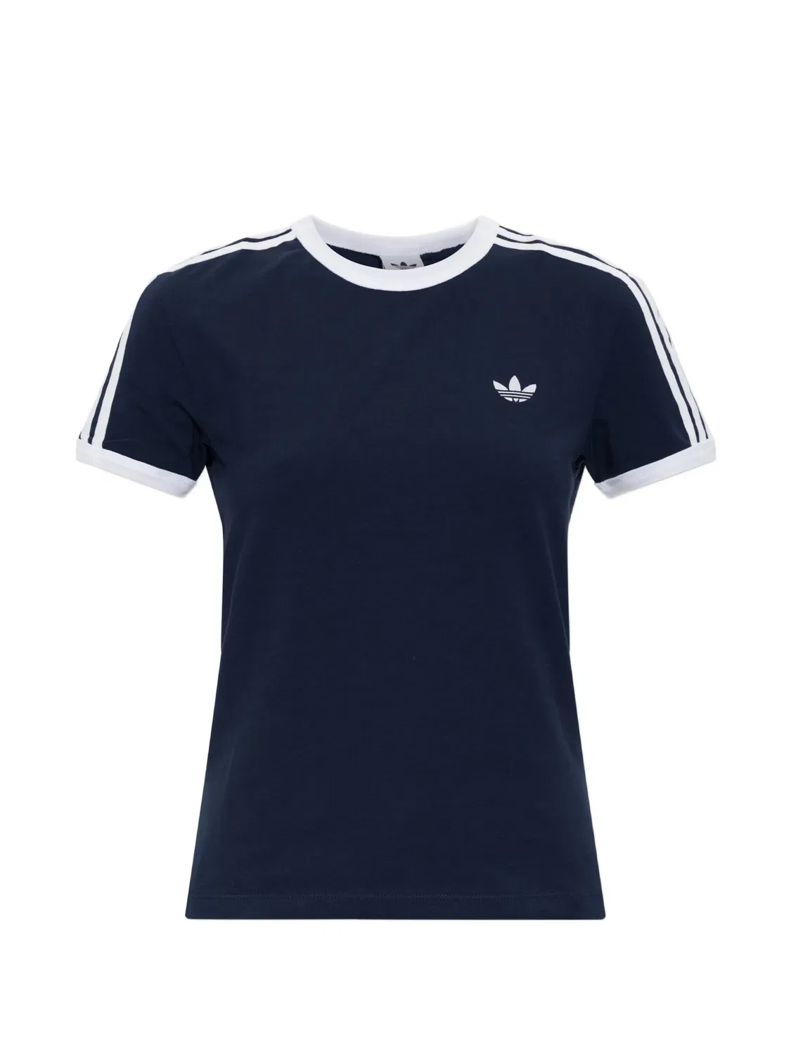 Футболка узкого кроя с полосками Adidas, синий