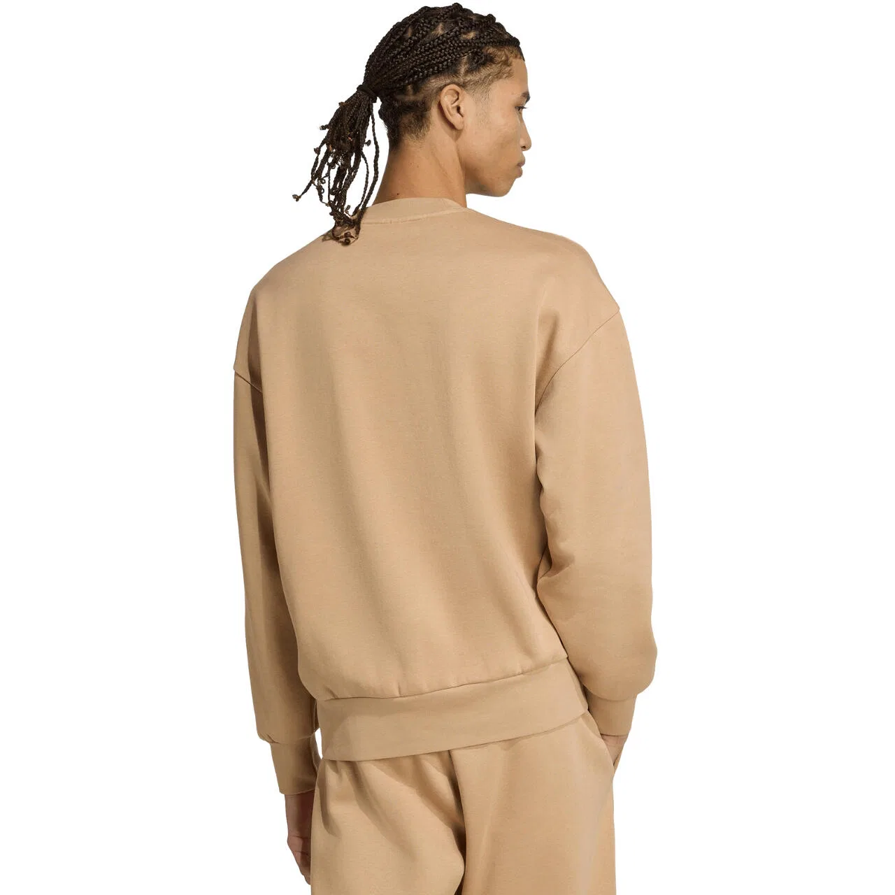 Мужской свитшот свободного кроя Essentials Loose Fit 3 Bar Logo Adidas, Beige — фото 3