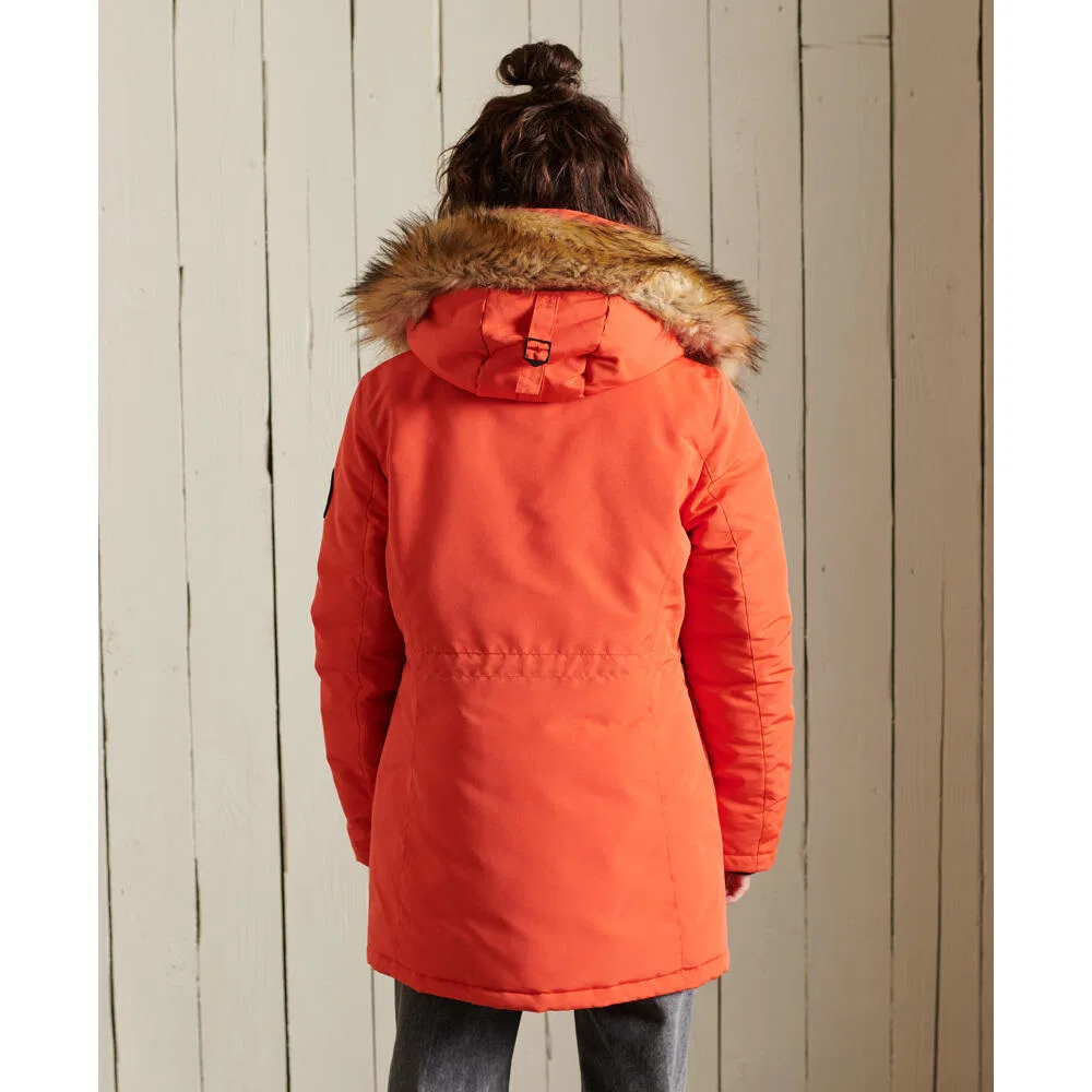 Женская парка с рециклированным утеплителем Superdry Everest, Orange — фото 3