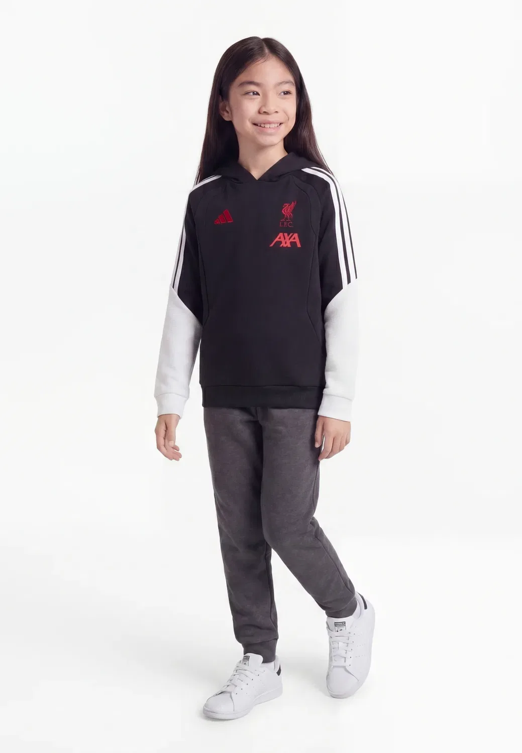 Детская тренировочная толстовка «Ливерпуль» сезона 26/27, унисекс Adidas Performance, Black