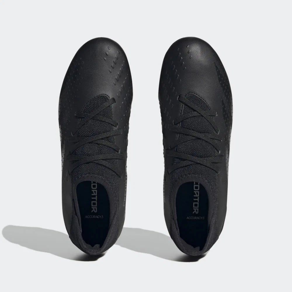 Детские бутсы футбольные с синтетическим верхом Adidas Predator Accuracy.3, Black White Core Black Core Black Cloud White — фото 3