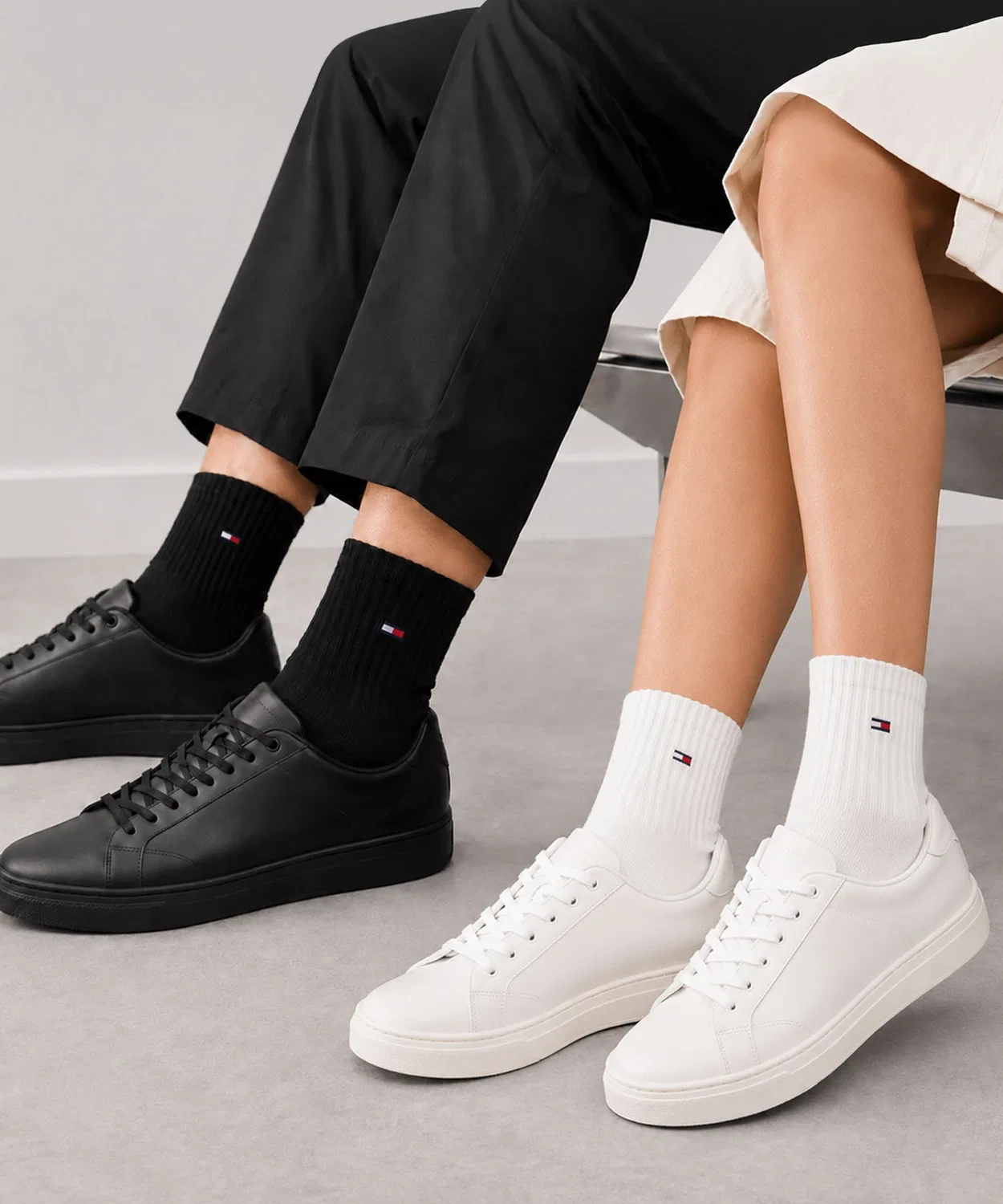 Мужские носки с логотипом, комплект из 3 пар TOMMY HILFIGER, Other 8 — фото 2