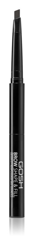 

Двусторонний карандаш для бровей Gosh Brow Shape & Fill, оттенок 002 гreybrown 0.5 г