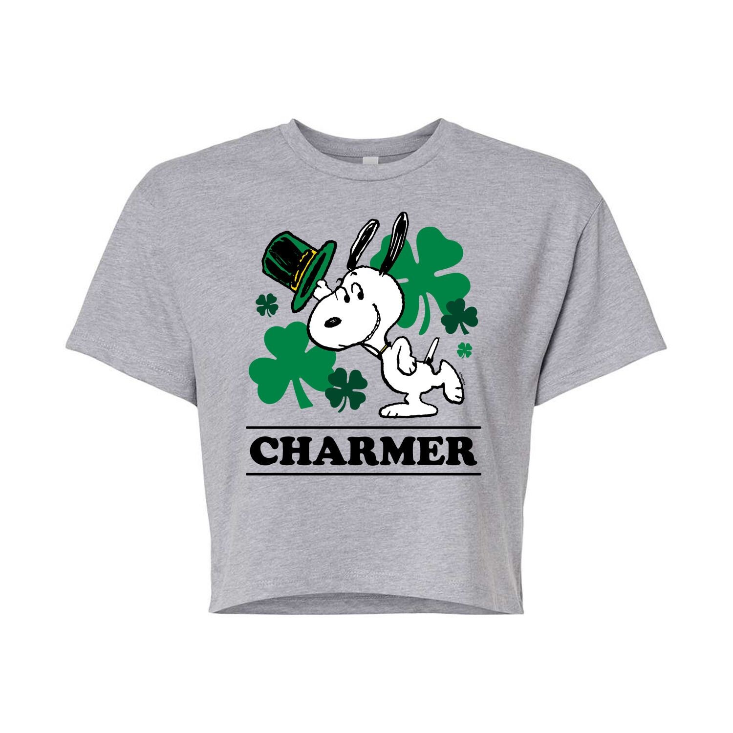 

Укороченная футболка Juniors' Peanuts Snoopy Charmer Licensed Character