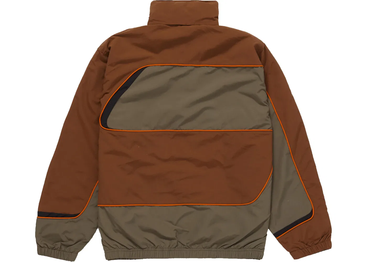 Мужская куртка-бомбер Supreme S Paneled Track Jacket, Brown — фото 3