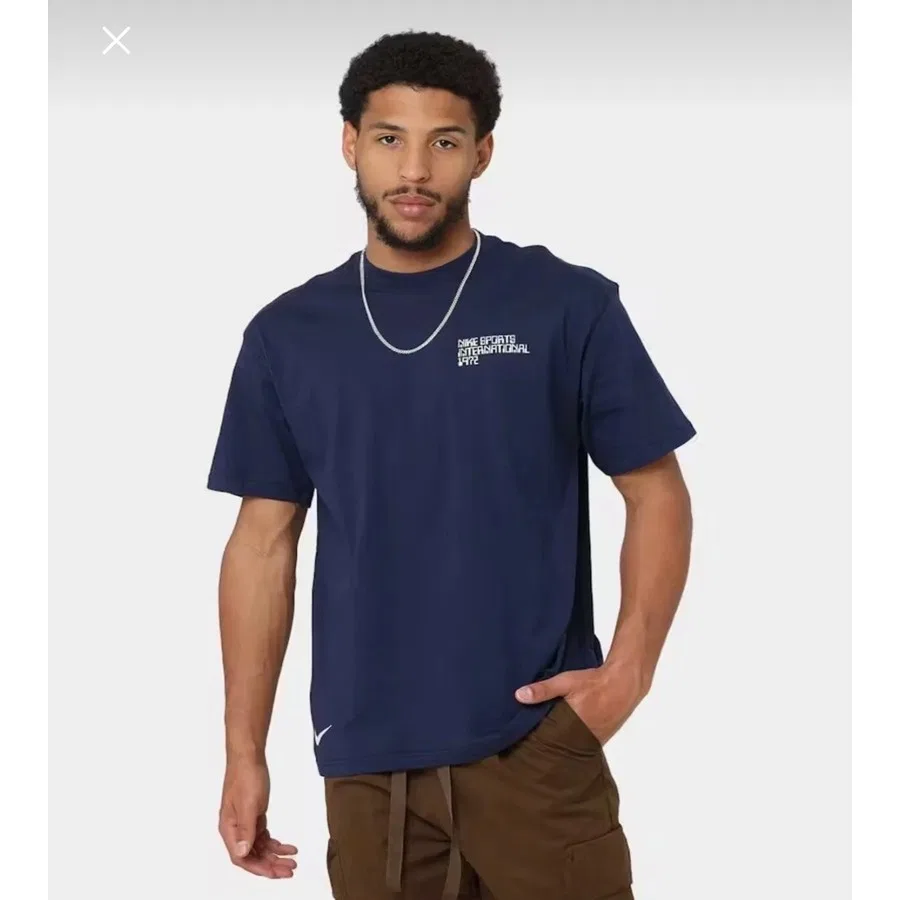 Футболка с коротким рукавом с графическим принтом Nike Sportswear Circa Graphic Tee Navy, Темно-синий — фото 2