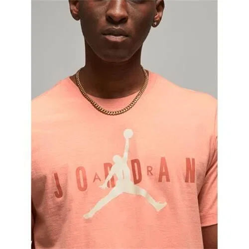 Мужская футболка с принтом Jordan Wordmark Nike, Orange — фото 4