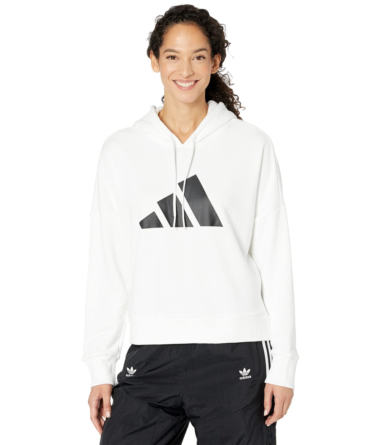 

Женская толстовка Adidas 3 Bar, белый/черный