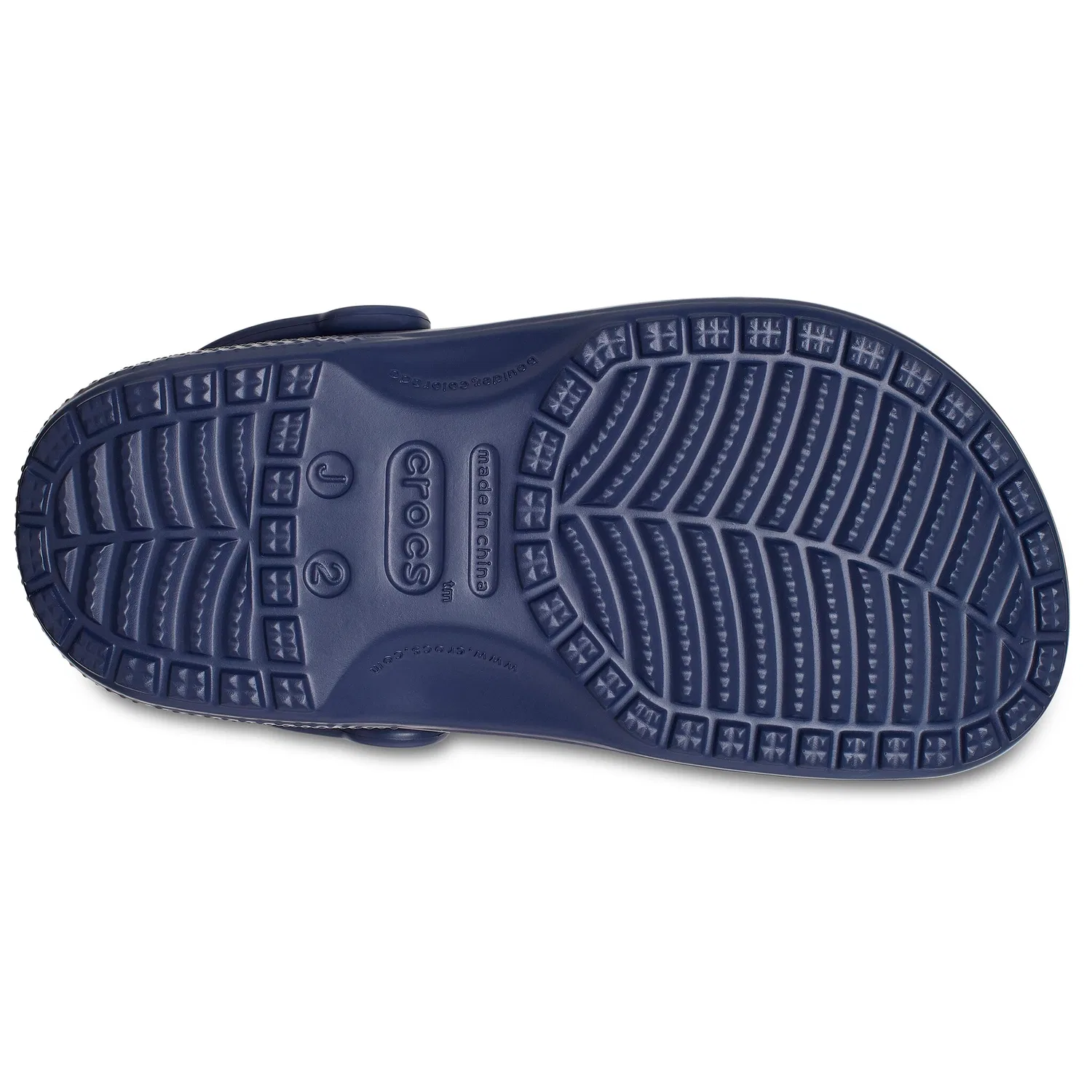 Детские кроссовки-сабо с летней перфорацией Crocs, Navy — фото 3