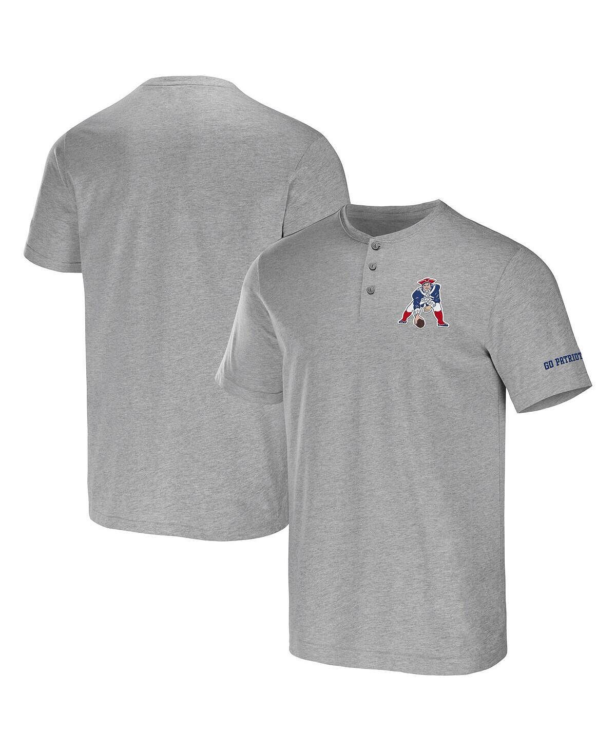 

Мужская футболка nfl x darius rucker от heather grey new england patriots henley Fanatics, мульти