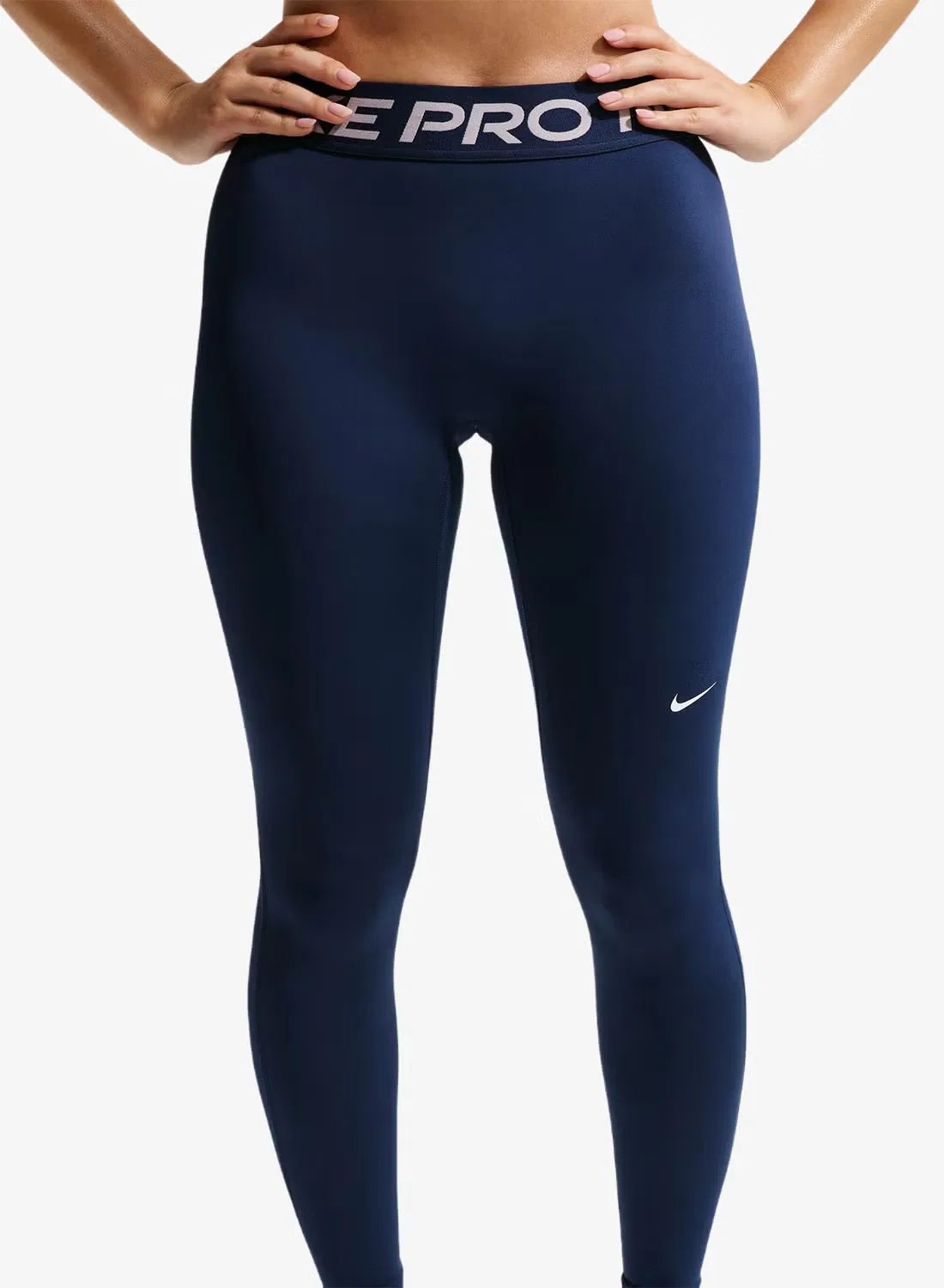 Леггинсы с принтом W NP DF 365 MR Tight Nike, темно-синий