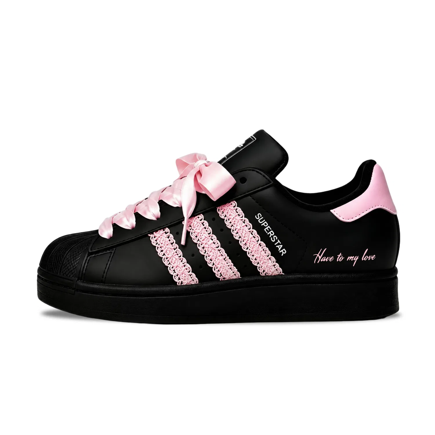 Детские кожаные кроссовки для скейтбординга Adidas Originals Superstar 2, Black
