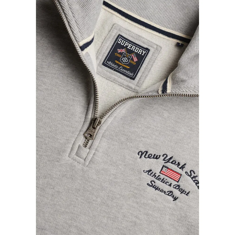 Худи на молнии Athletic Essential Graphic Superdry, серый — фото 2